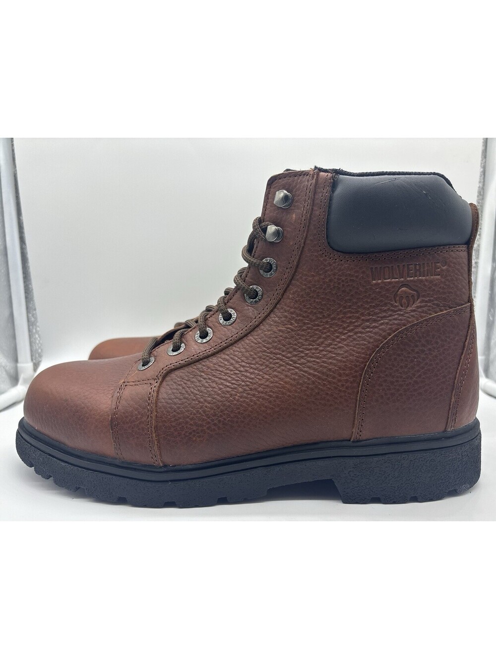 Wolverine Manawa Steel Toe Work Boots Men’s 10 M Brown Leather W02174 EUC